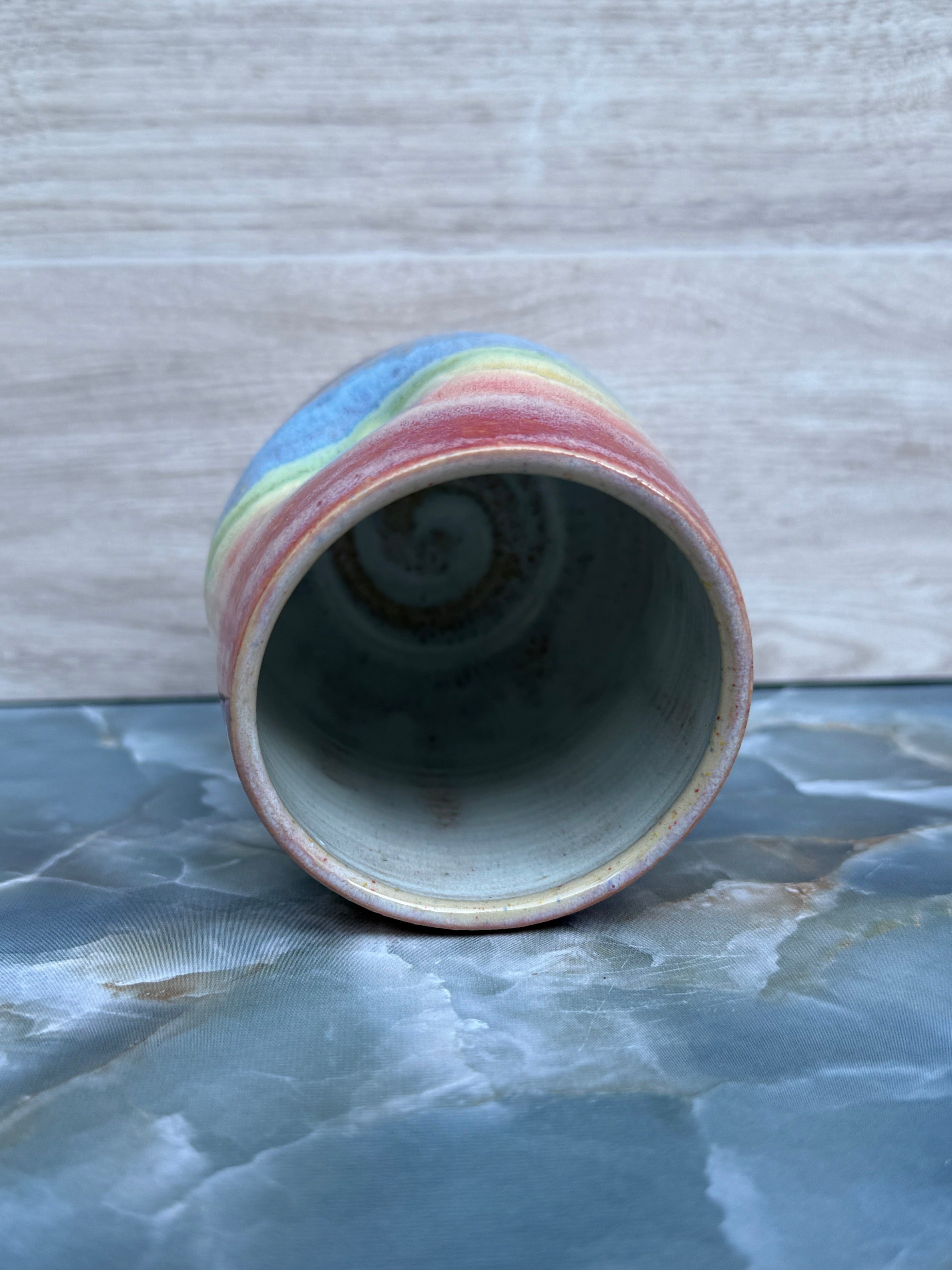 Thumbprint Tumbler - Soft Rainbow 1