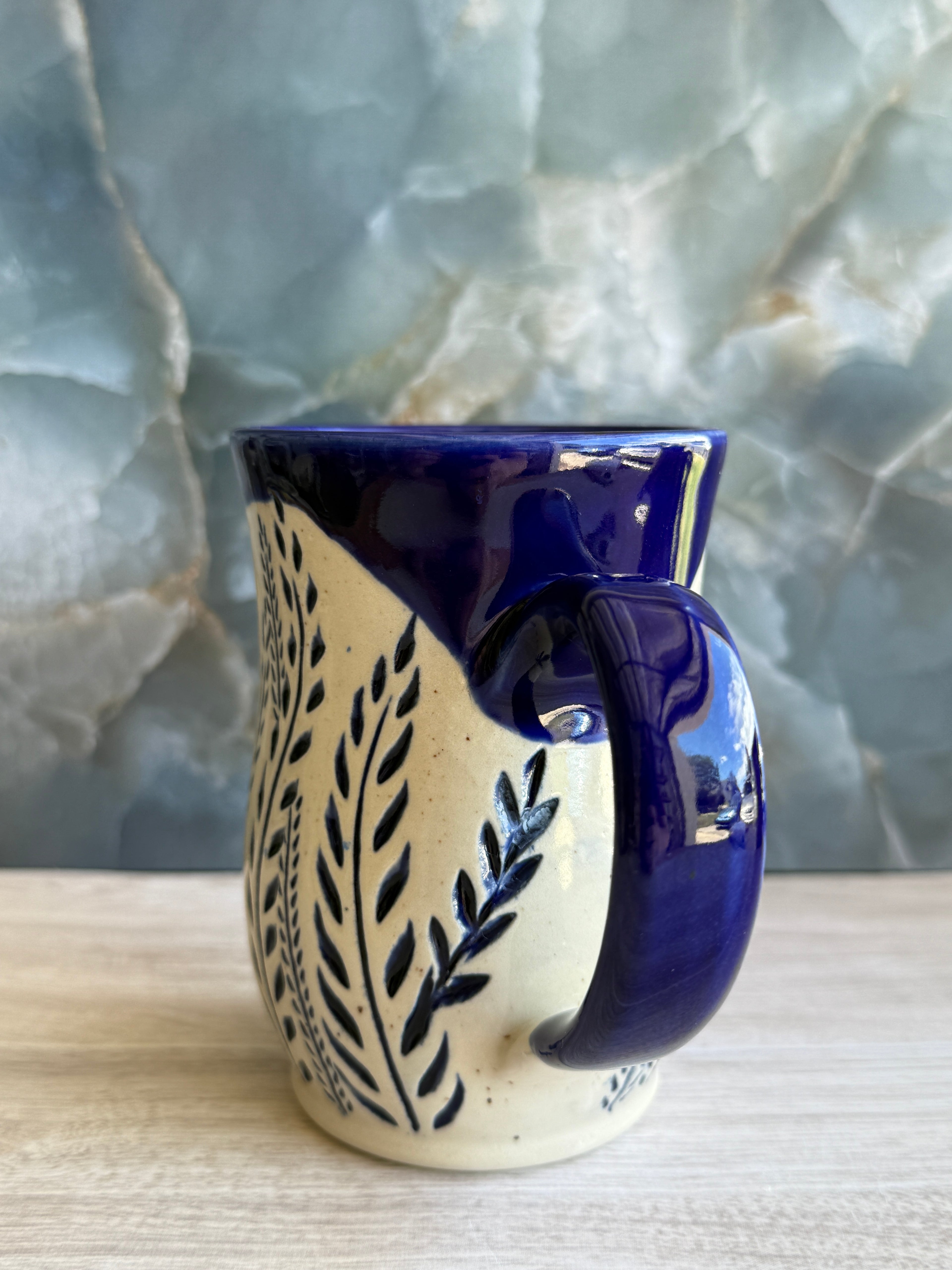 Cobalt Ferns Mug 2