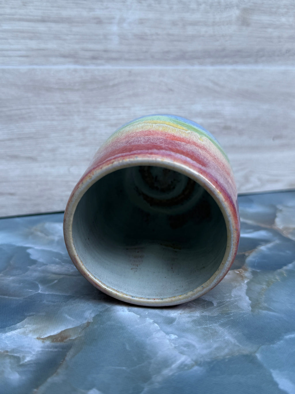 Thumbprint Tumbler - Soft Rainbow 2