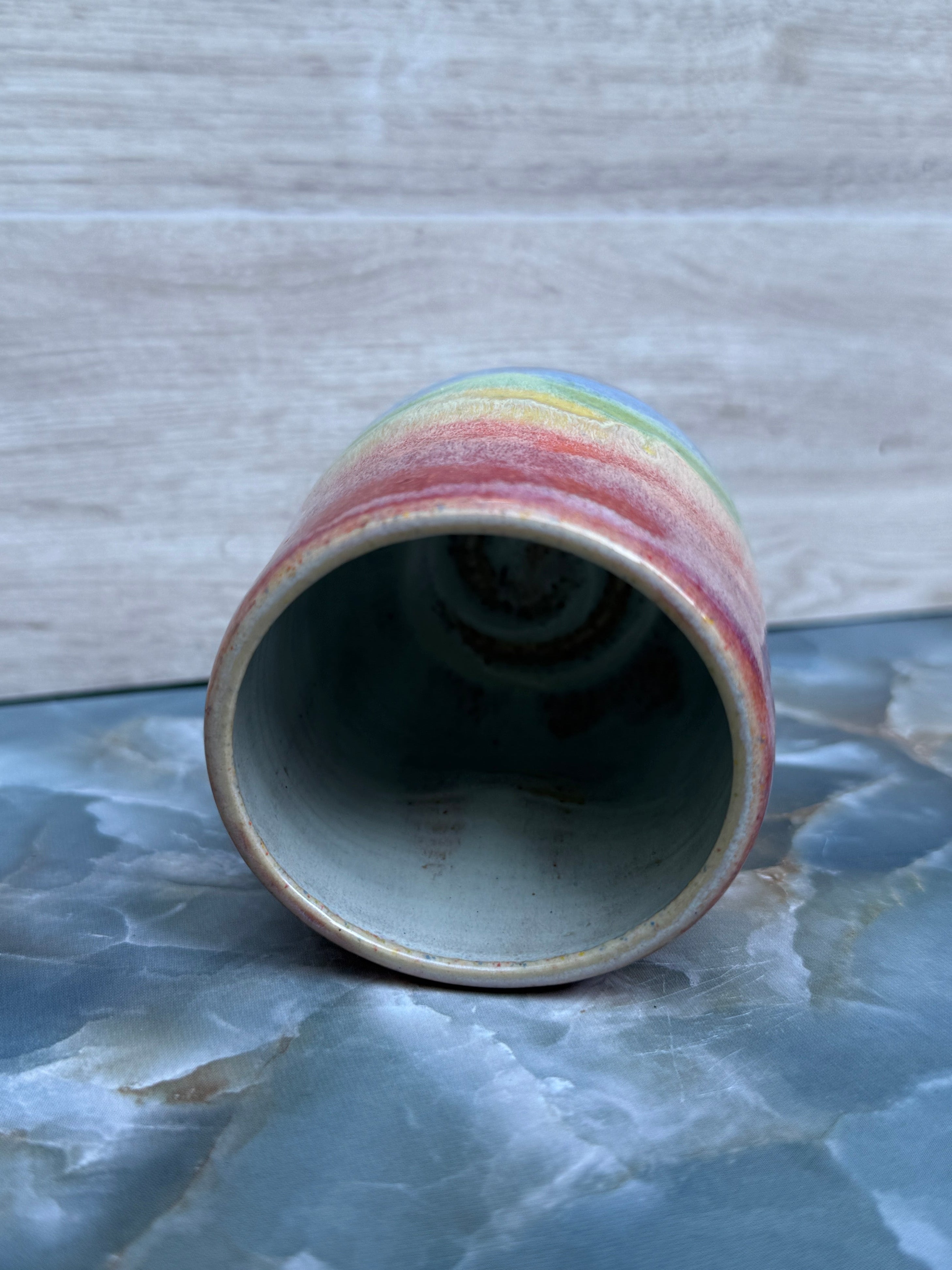 Thumbprint Tumbler - Soft Rainbow 2