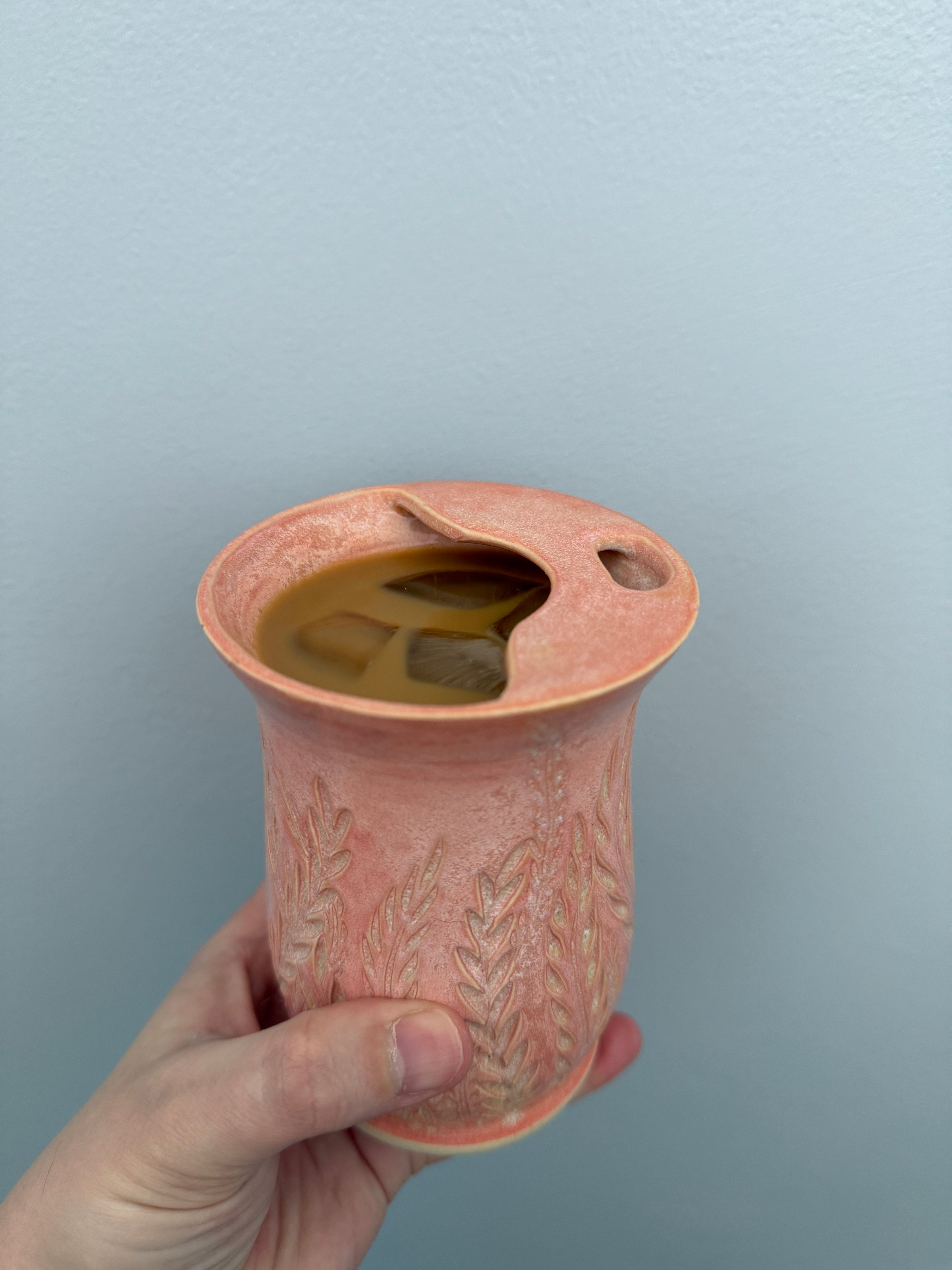 Sunrise Ferns Travel Tumbler