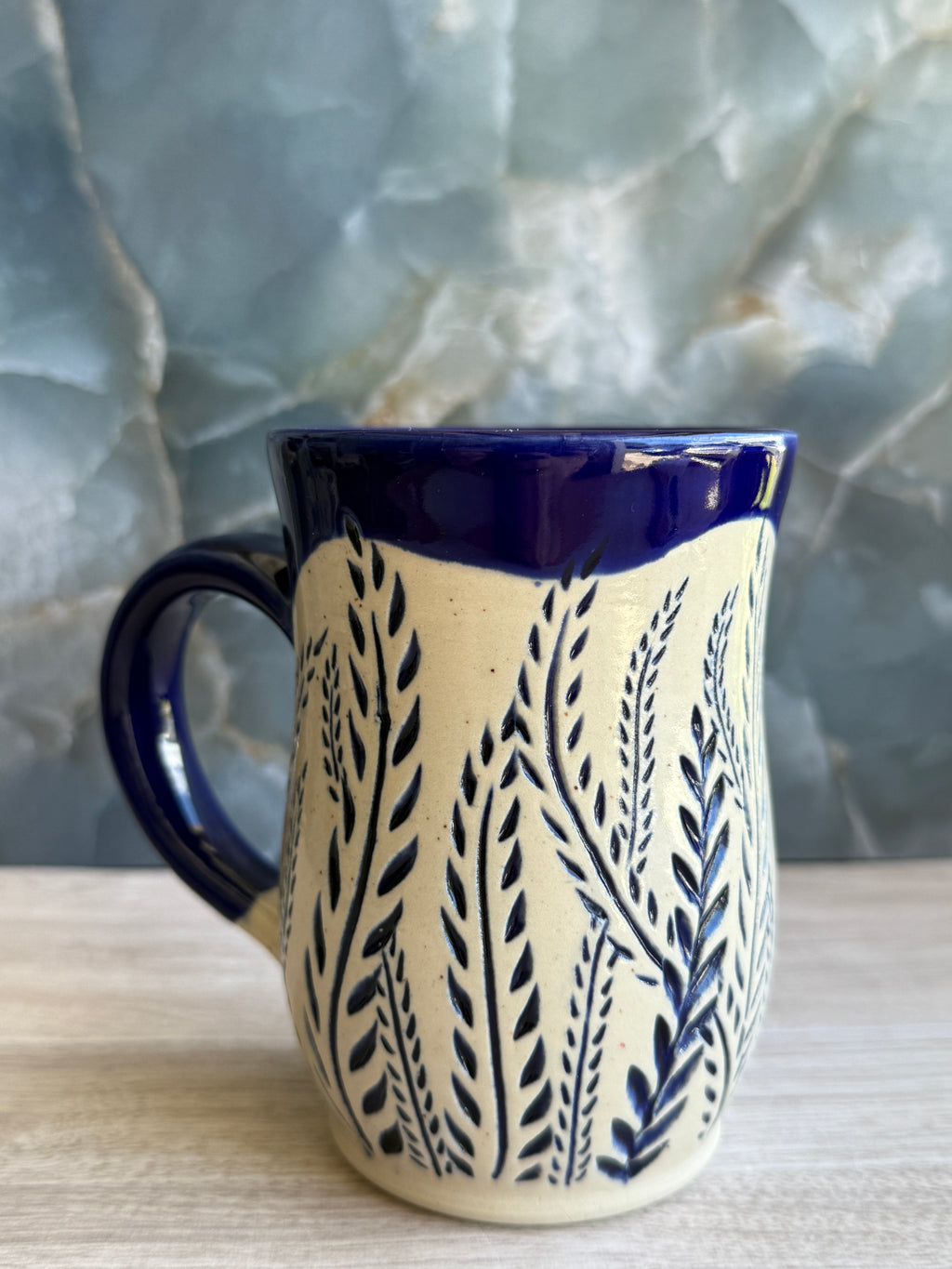 Cobalt Ferns Mug 2