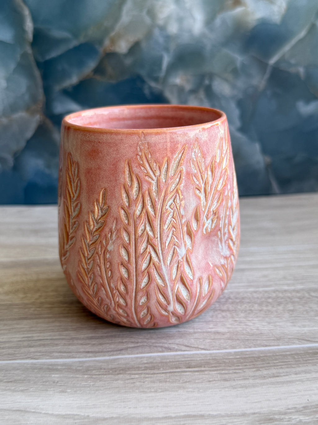 Thumbprint Tumbler - Sunrise Ferns