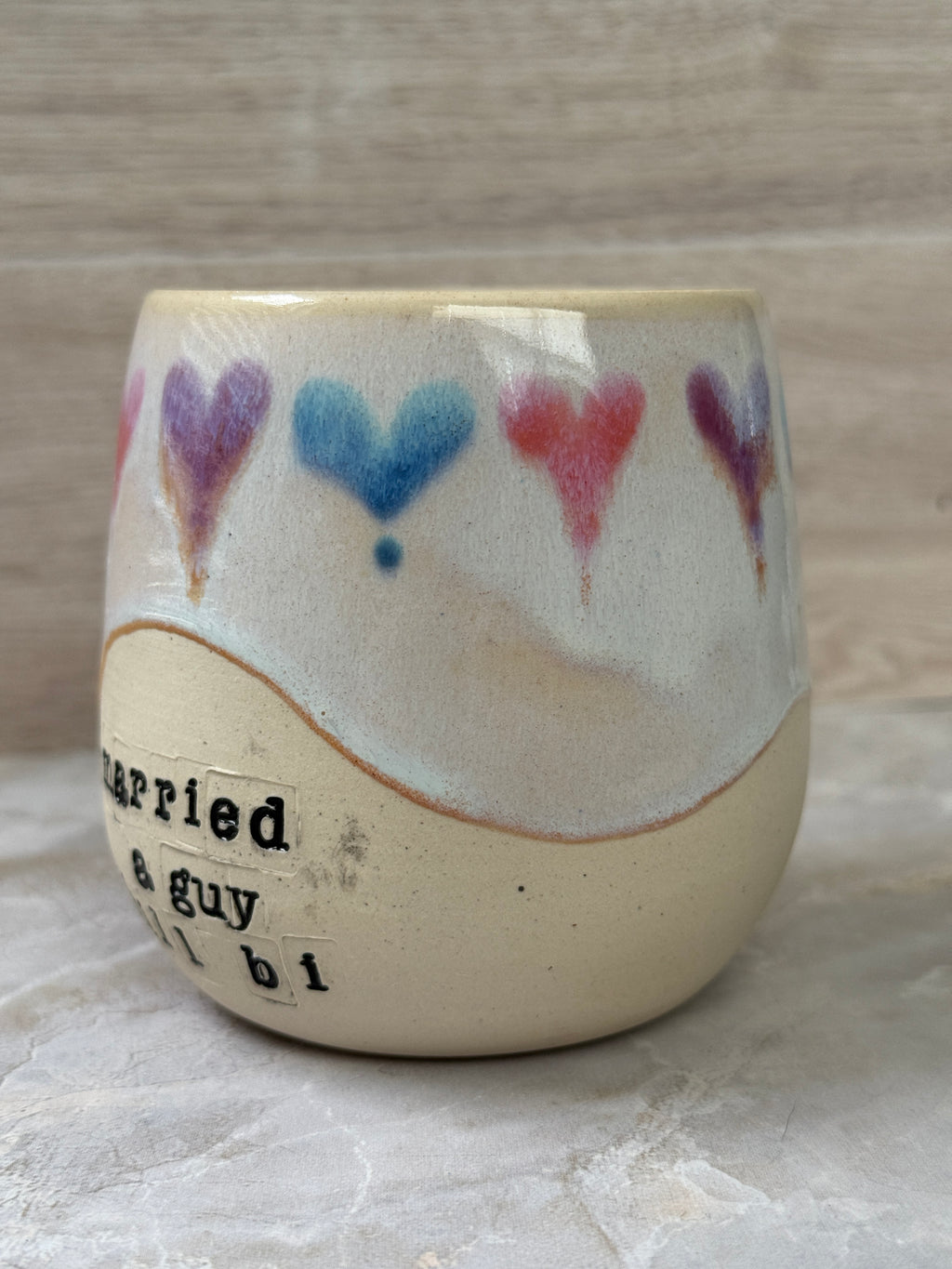 Still Bi Tumbler - Bisexual Pride Hearts