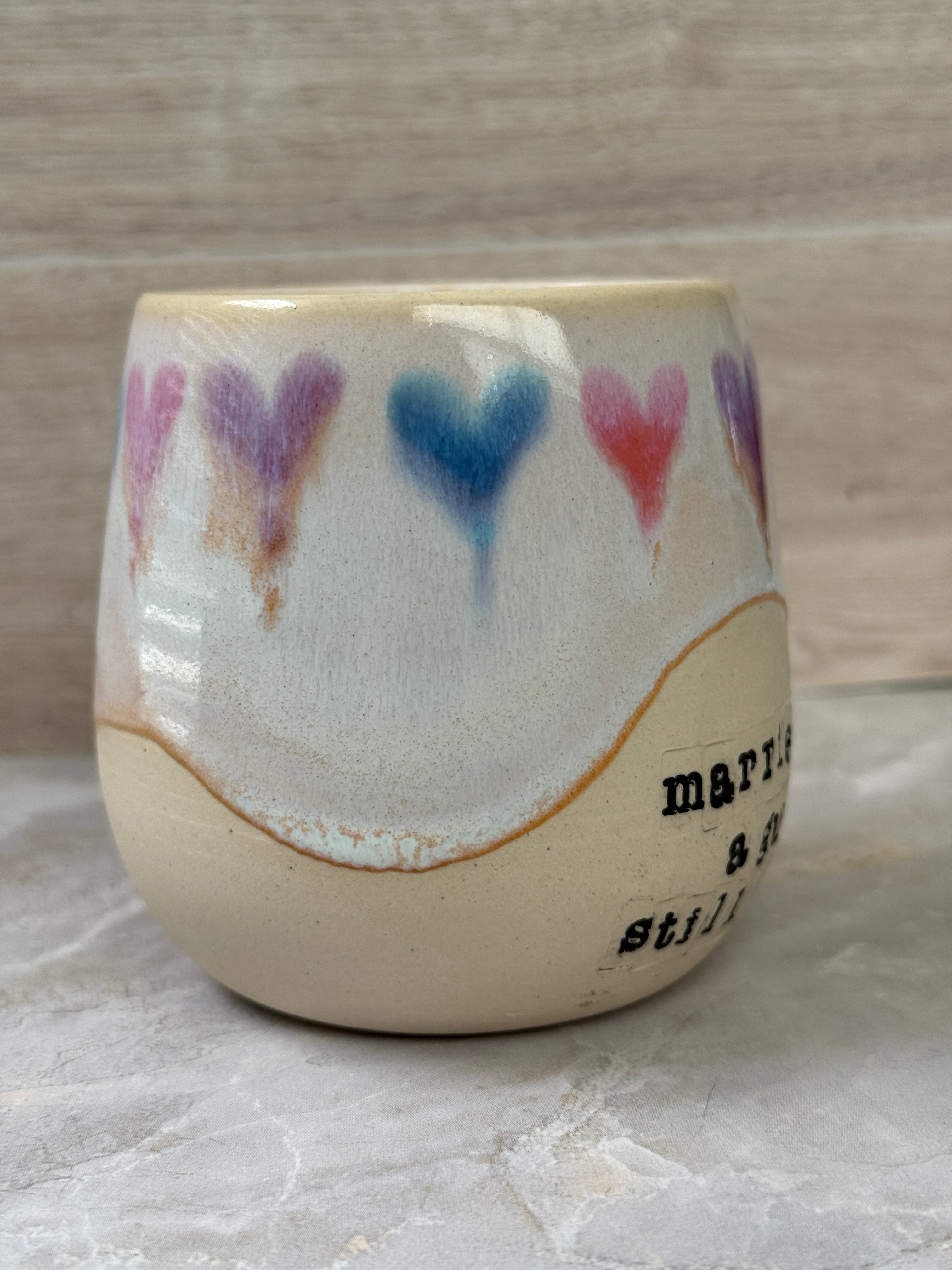 Still Bi Tumbler - Bisexual Pride Hearts