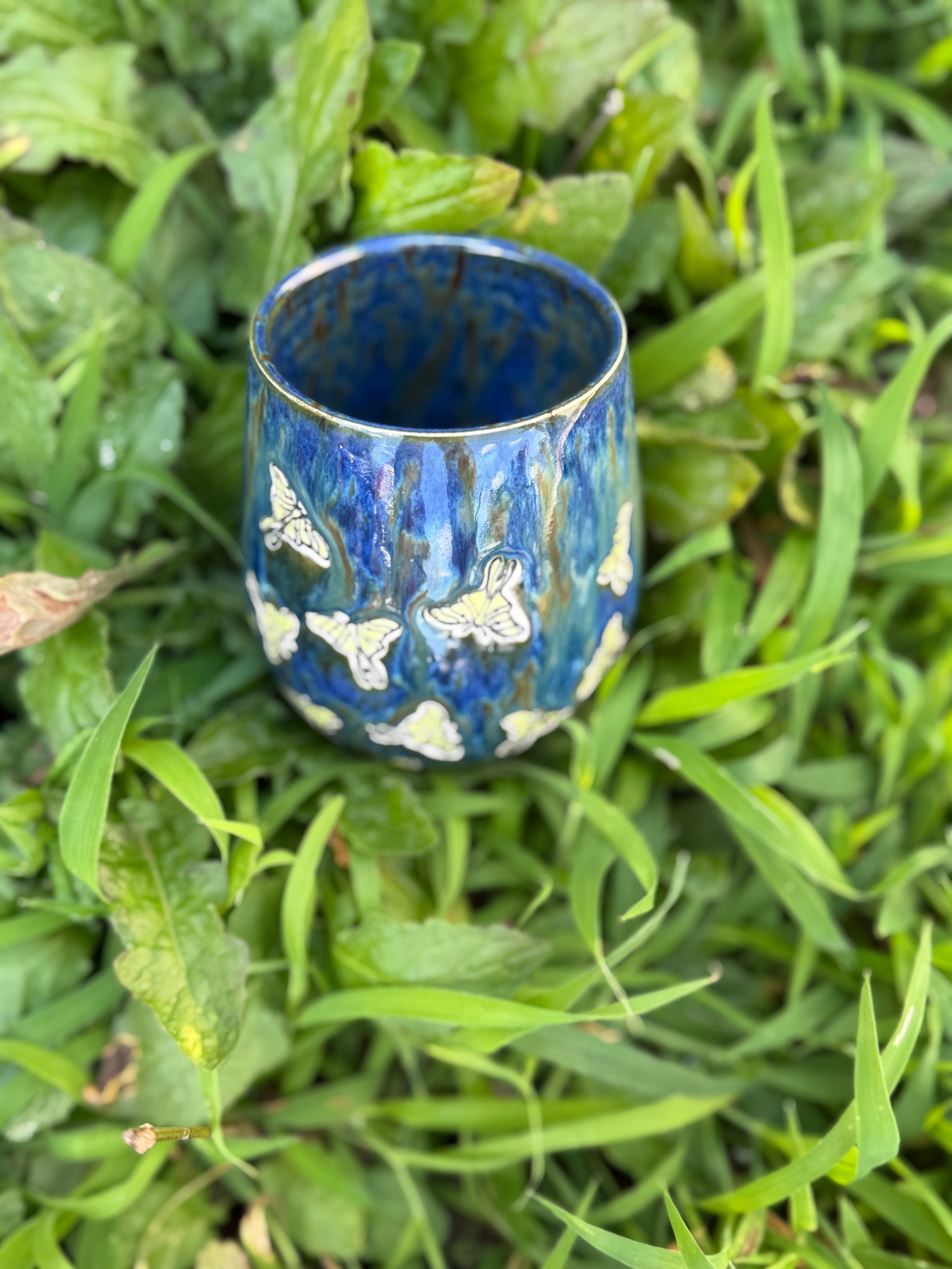 Luna Moth Tumbler - Midnight Rain