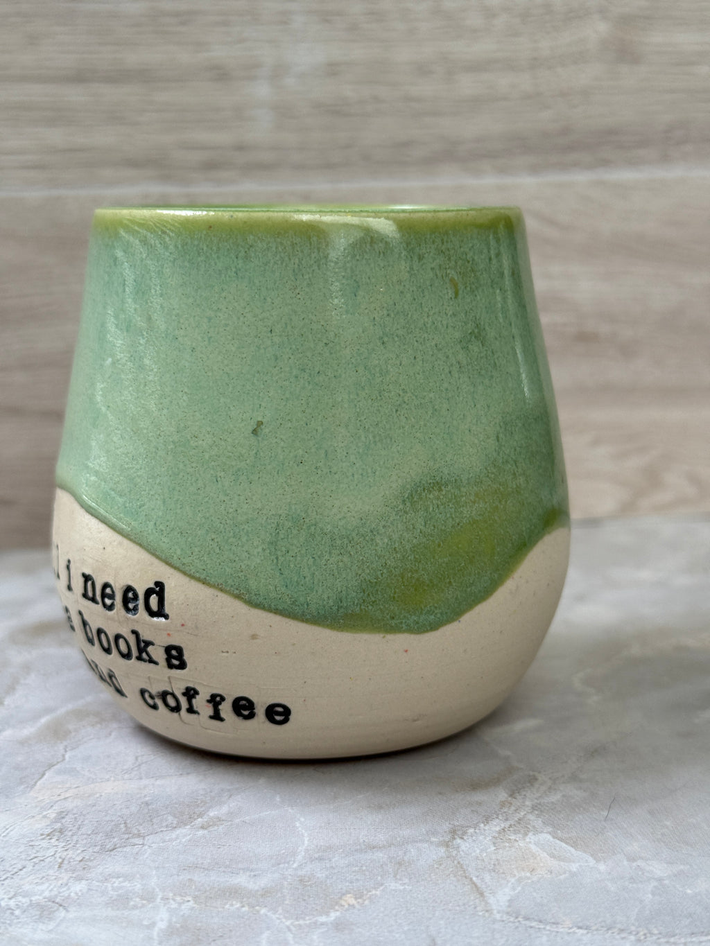 all i need is books and coffee tumbler