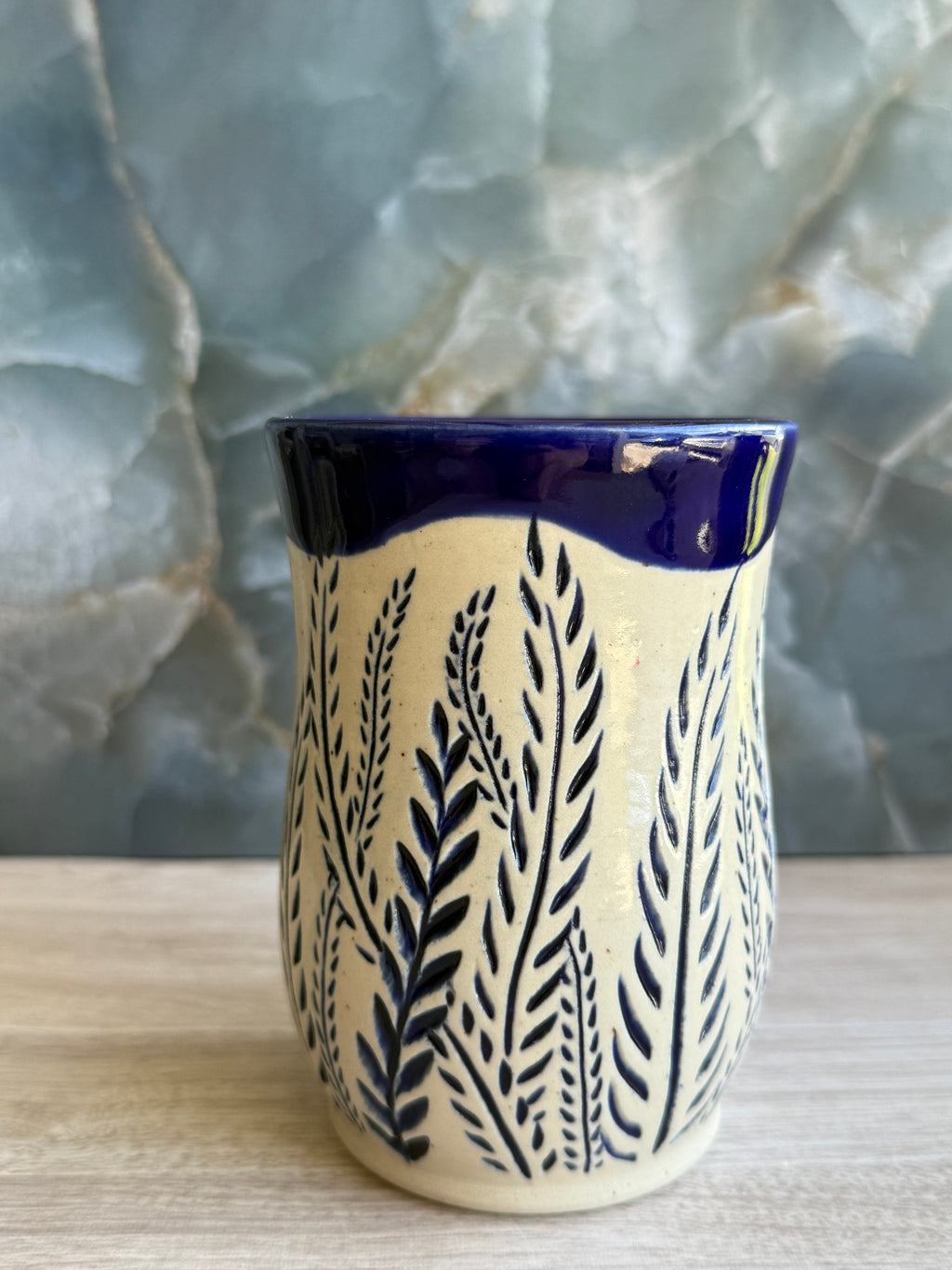 Cobalt Ferns Mug 2