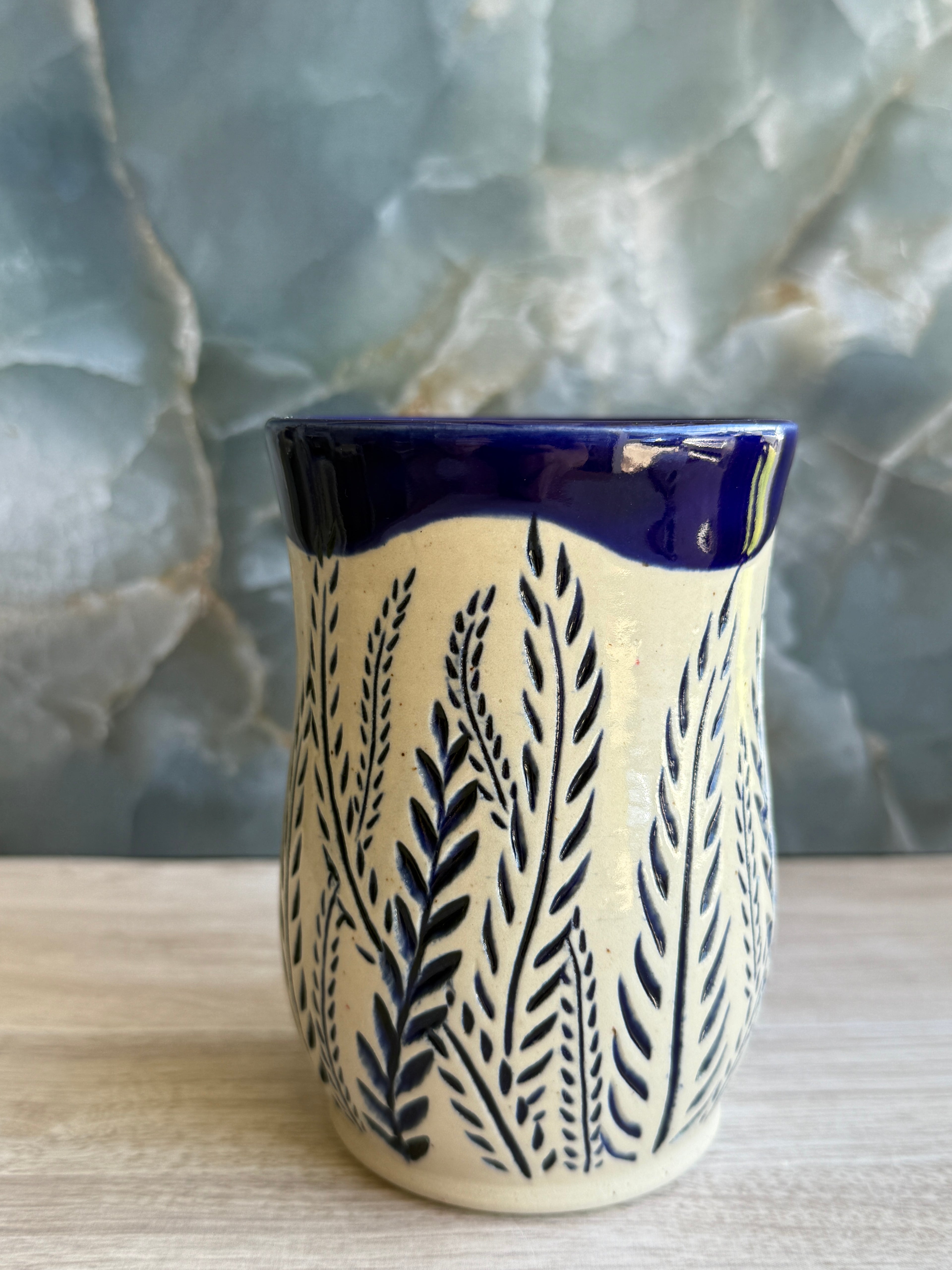 Cobalt Ferns Mug 2