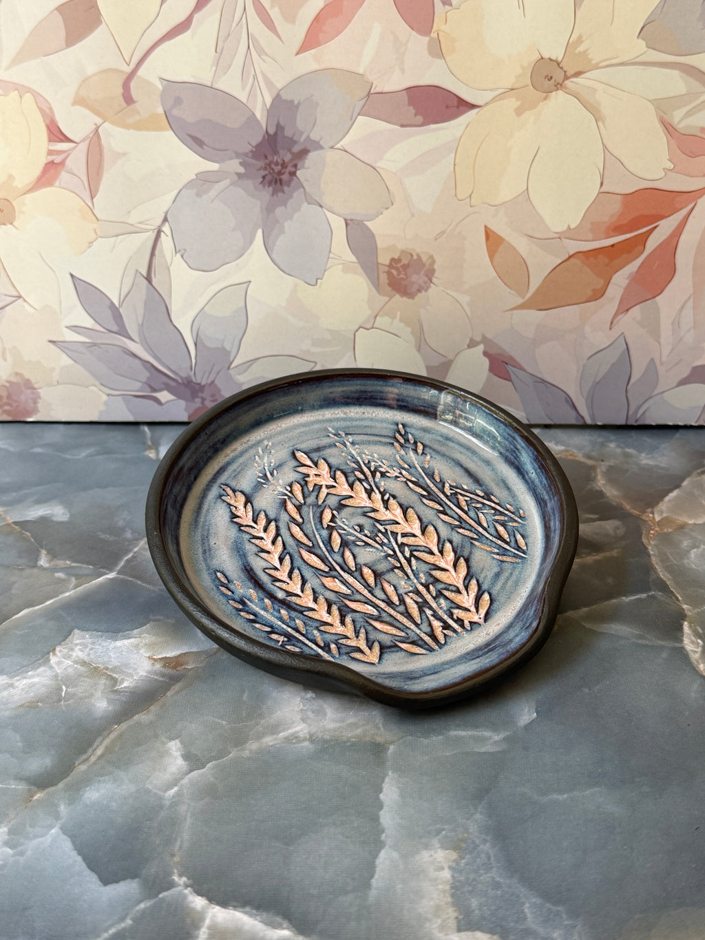 Misty Sunrise Fern Spoon Rest