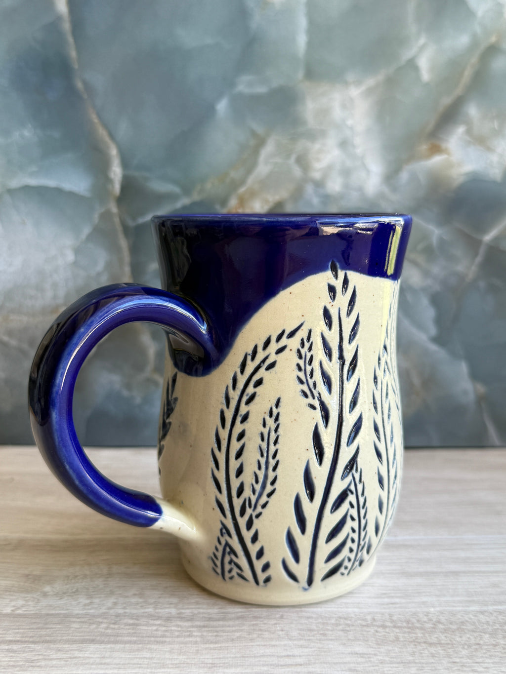 Cobalt Ferns Mug 2
