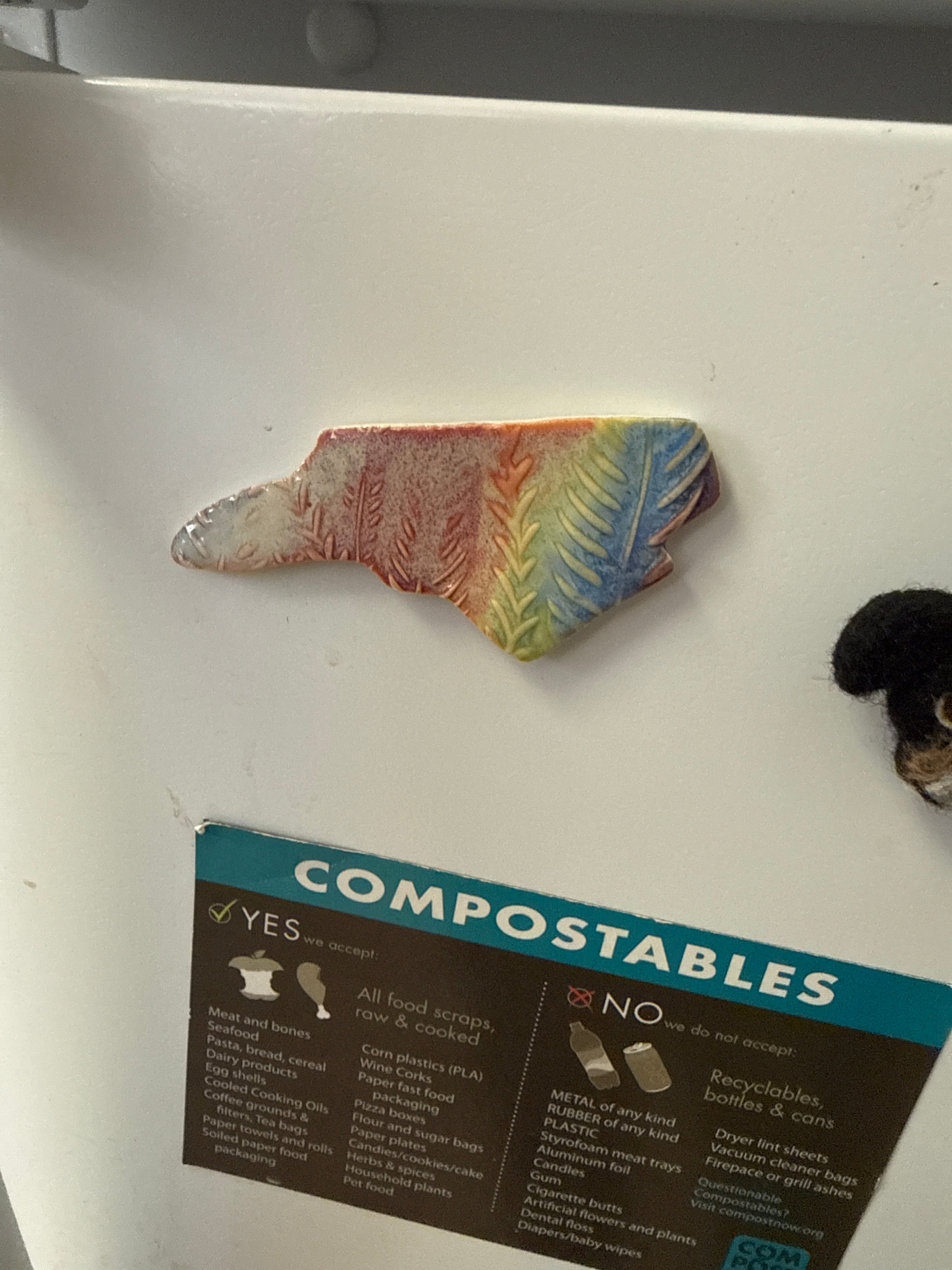 NC PRIDE Charity Magnet - Rainbow Glaze