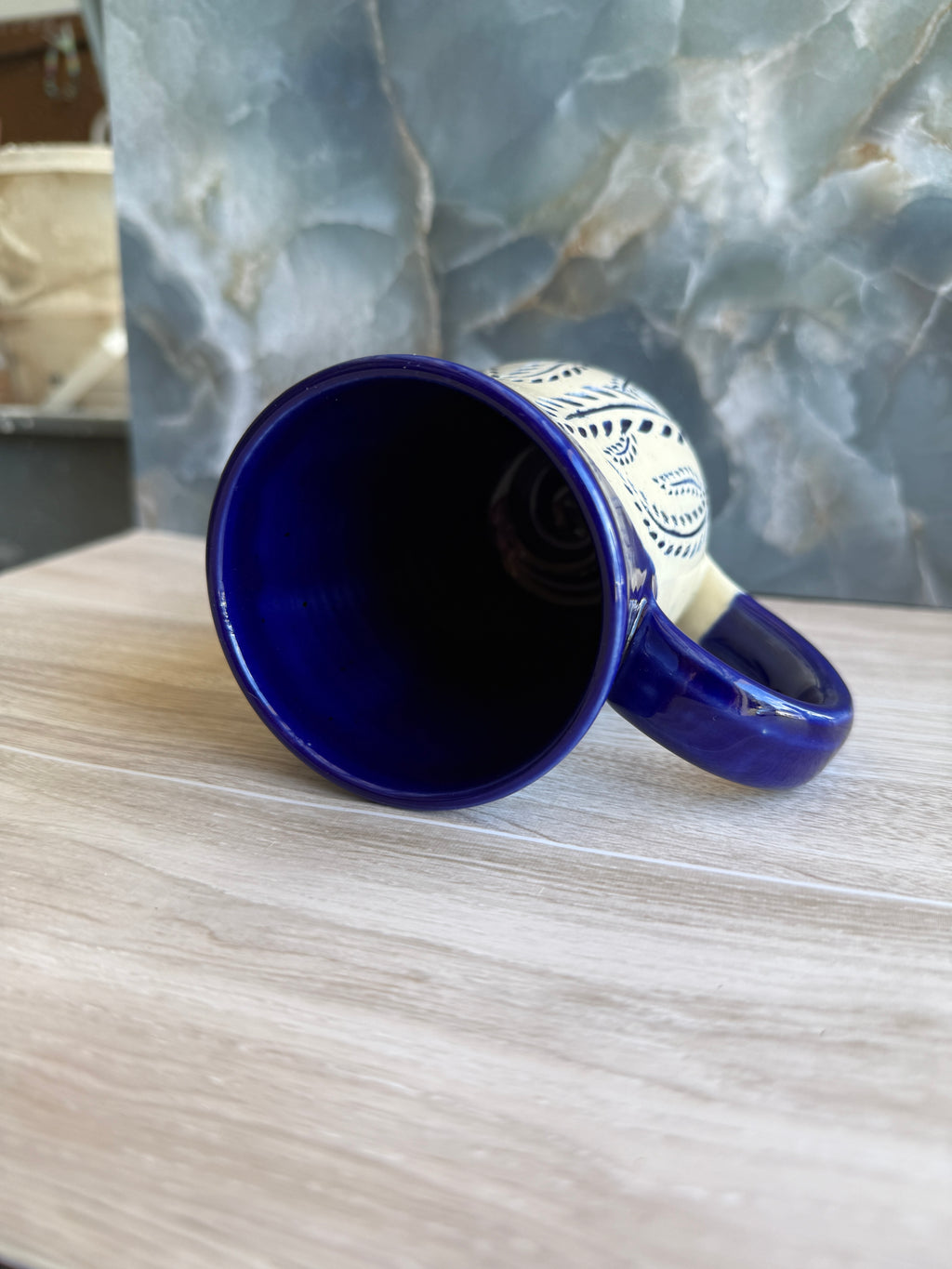 Cobalt Ferns Mug 2