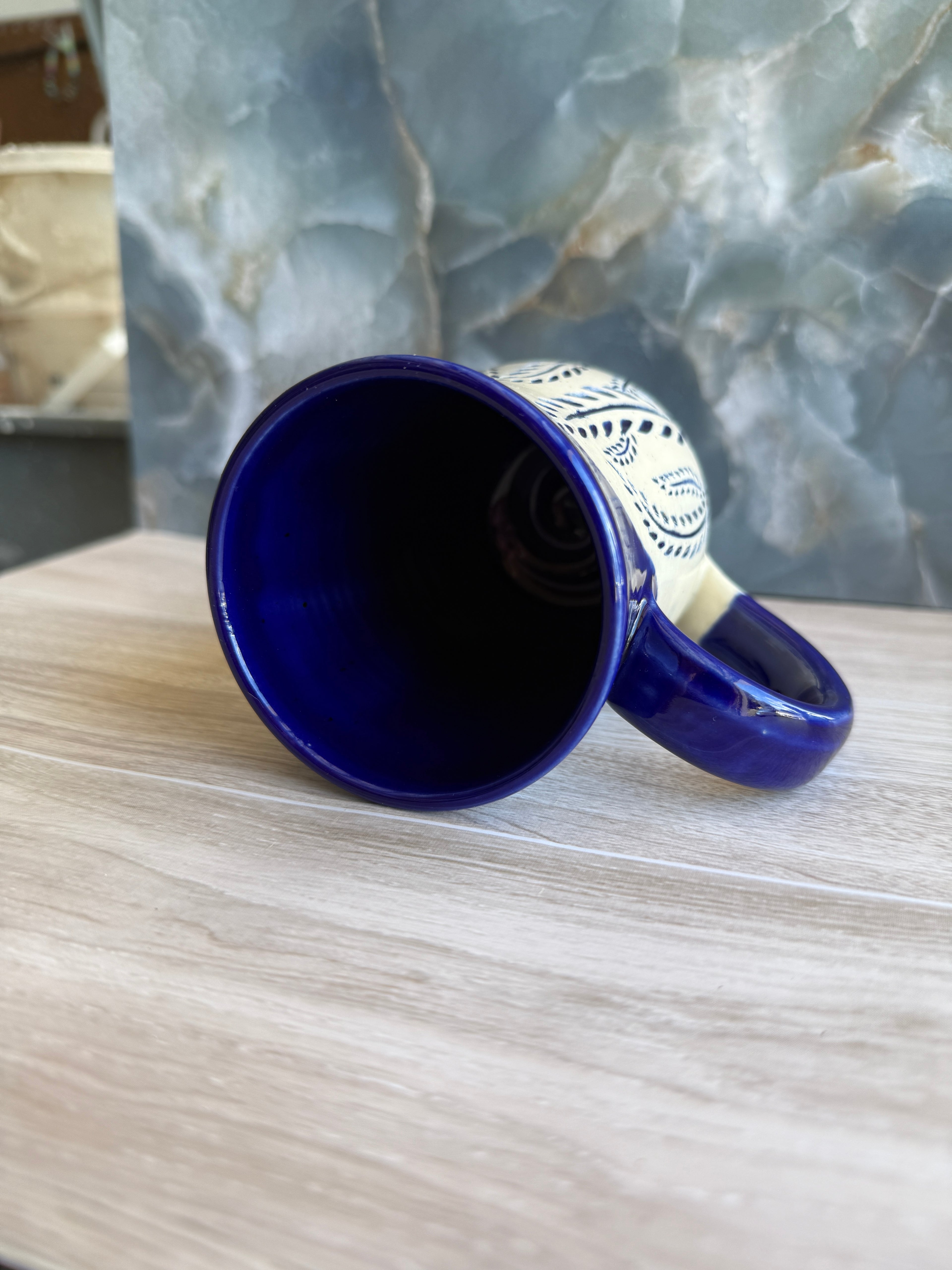 Cobalt Ferns Mug 2