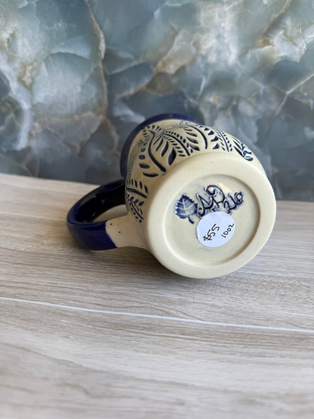 Cobalt Ferns Mug 2