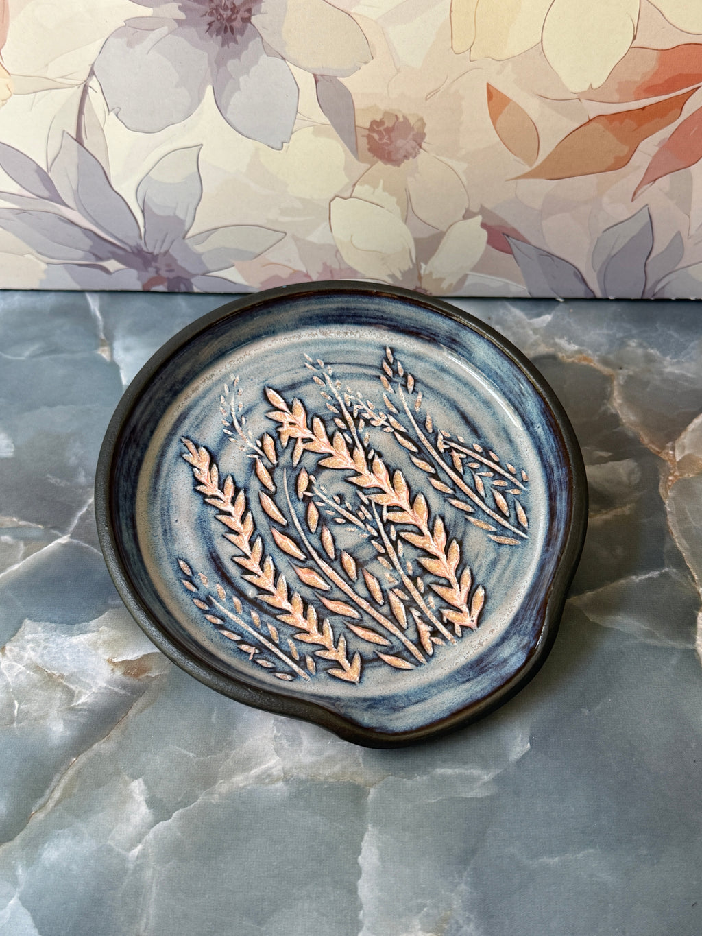Misty Sunrise Fern Spoon Rest