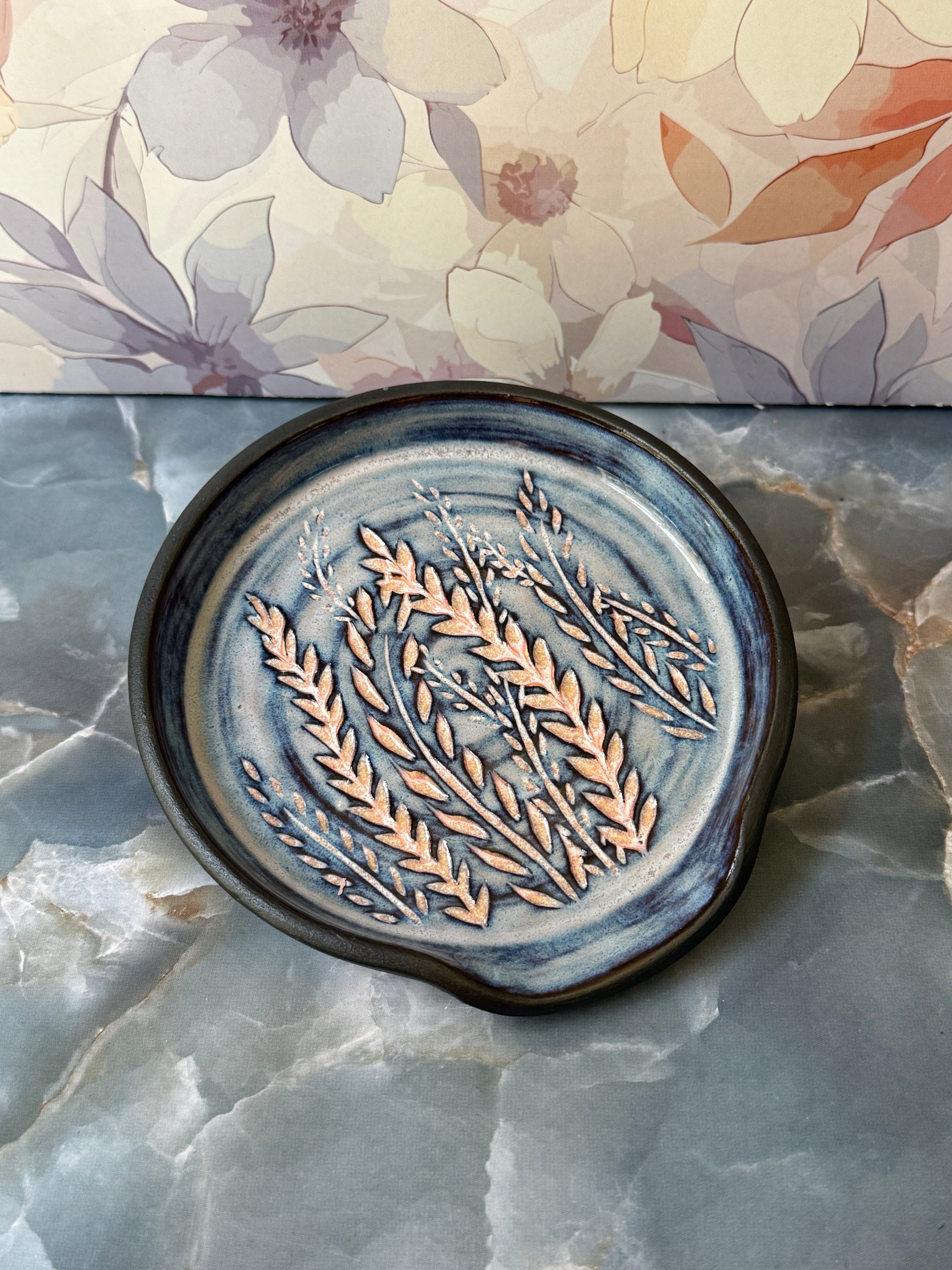 Misty Sunrise Fern Spoon Rest