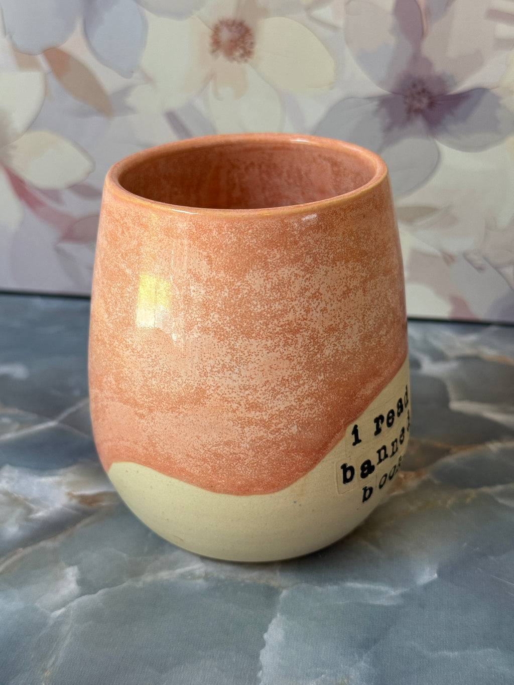 i read banned books bookish tumbler