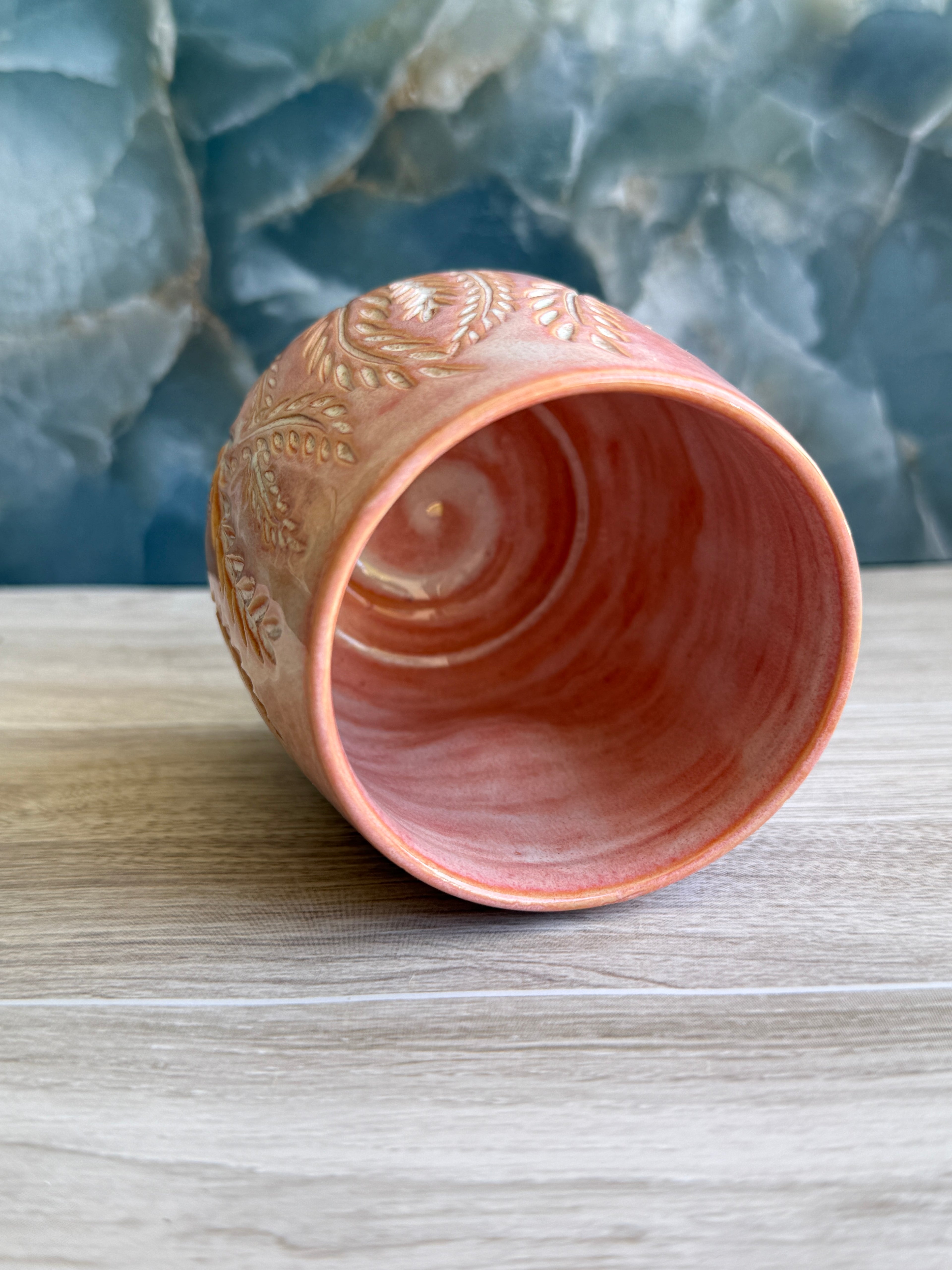 Thumbprint Tumbler - Sunrise Ferns
