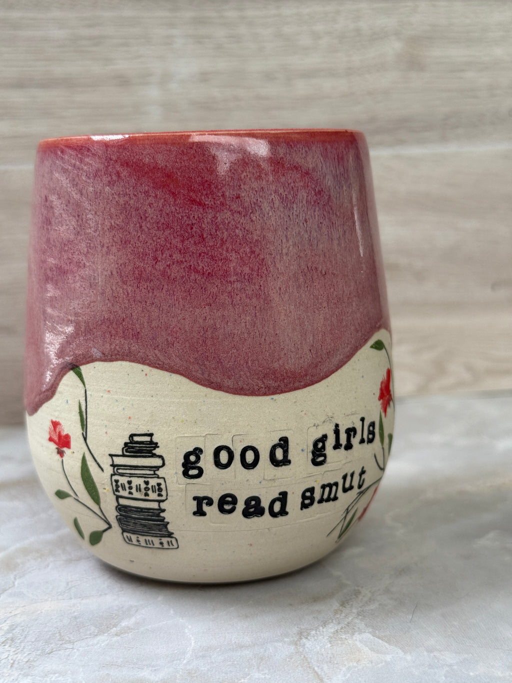 good girls read smut bookish tumbler