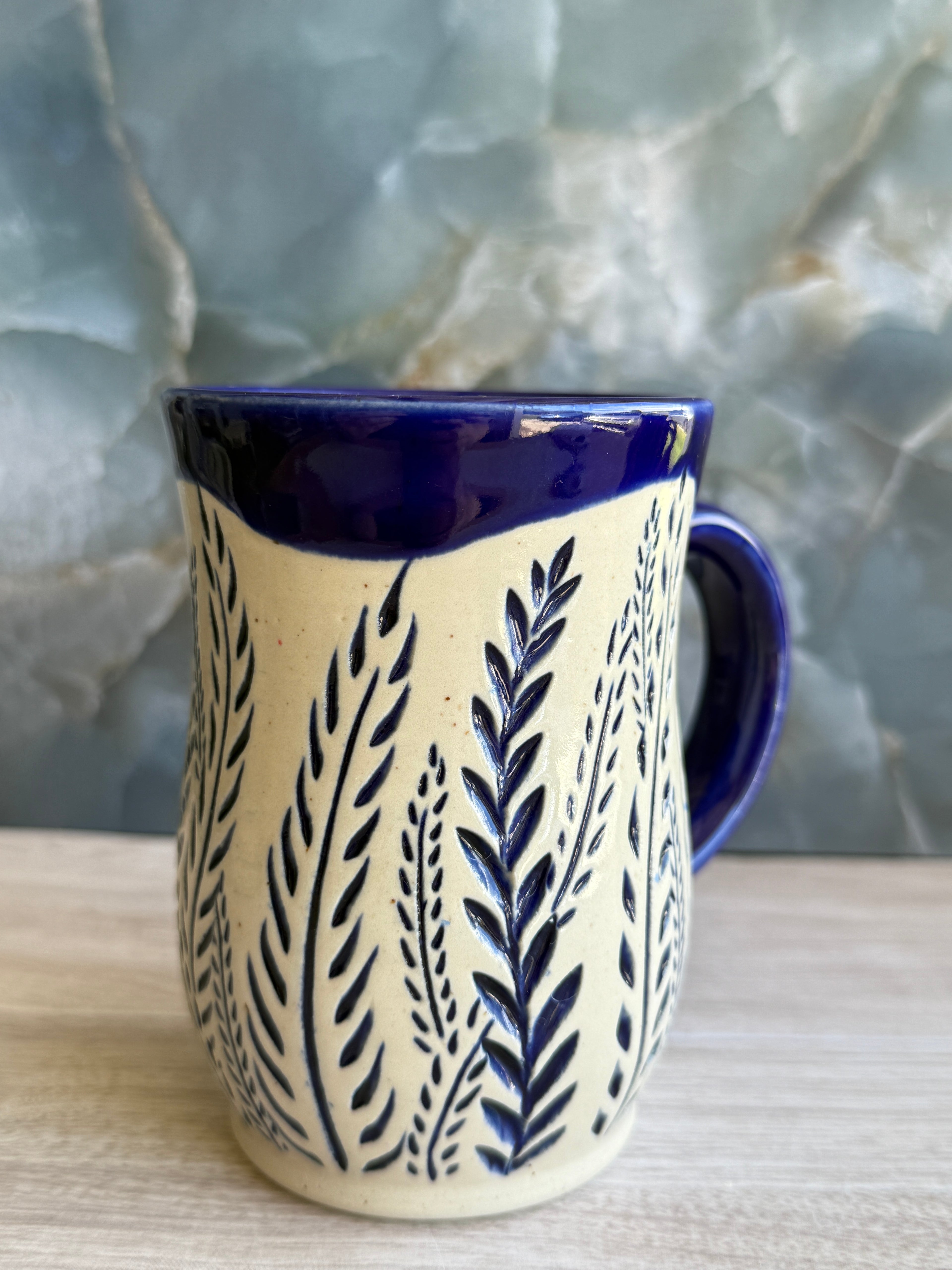 Cobalt Ferns Mug 2