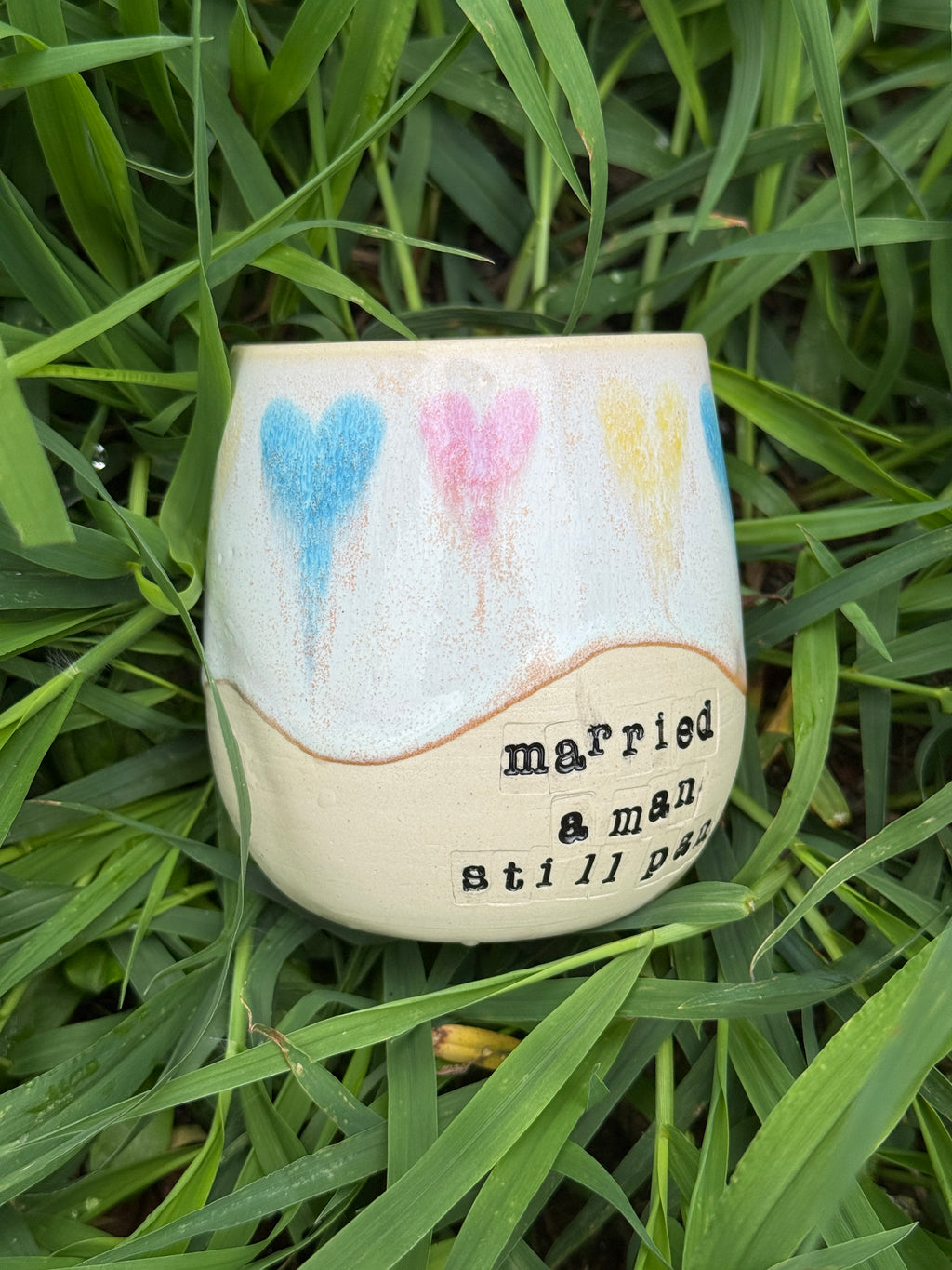 Still Pan Tumbler - Pansexual Pride Hearts