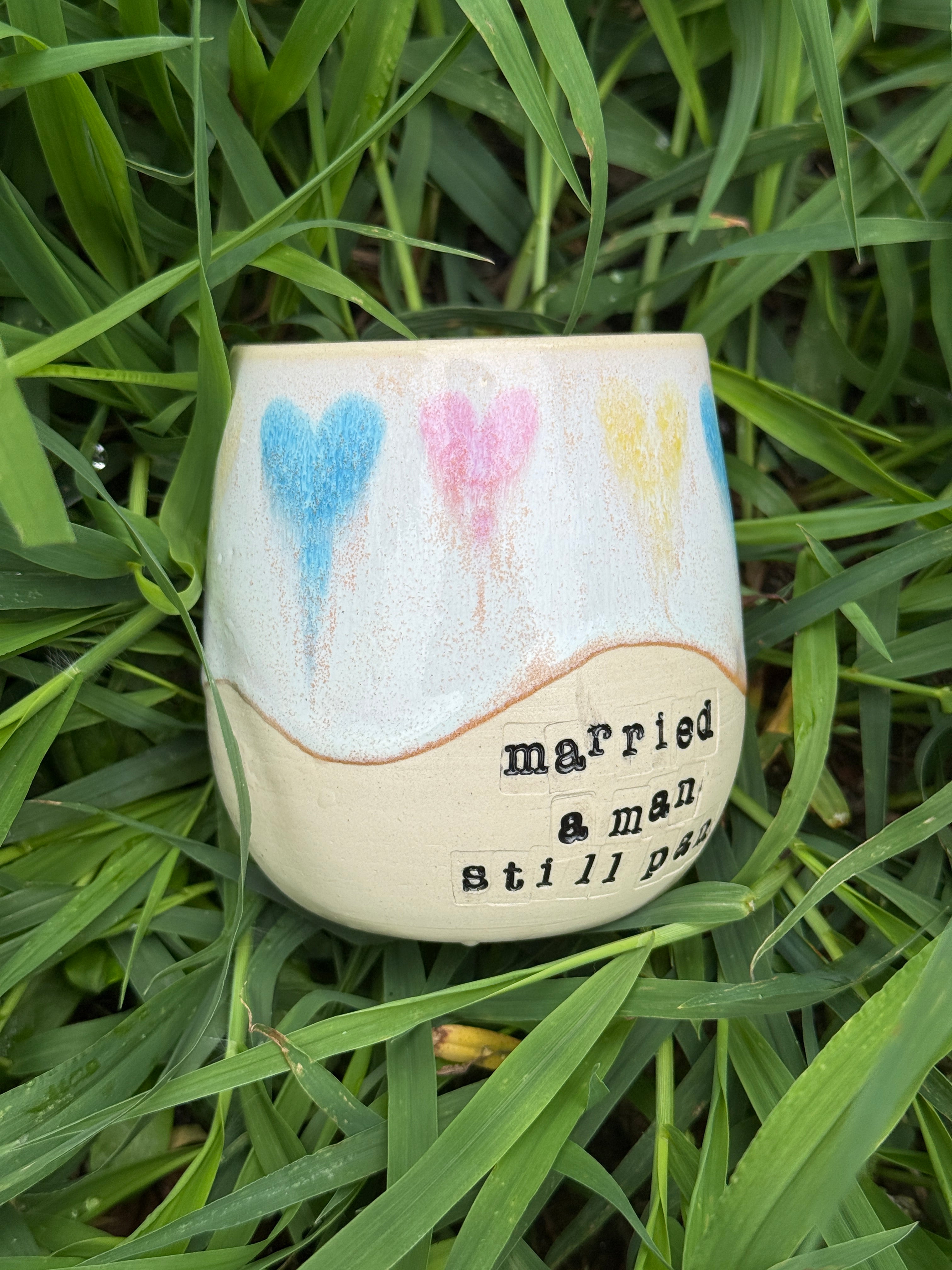 Still Pan Tumbler - Pansexual Pride Hearts