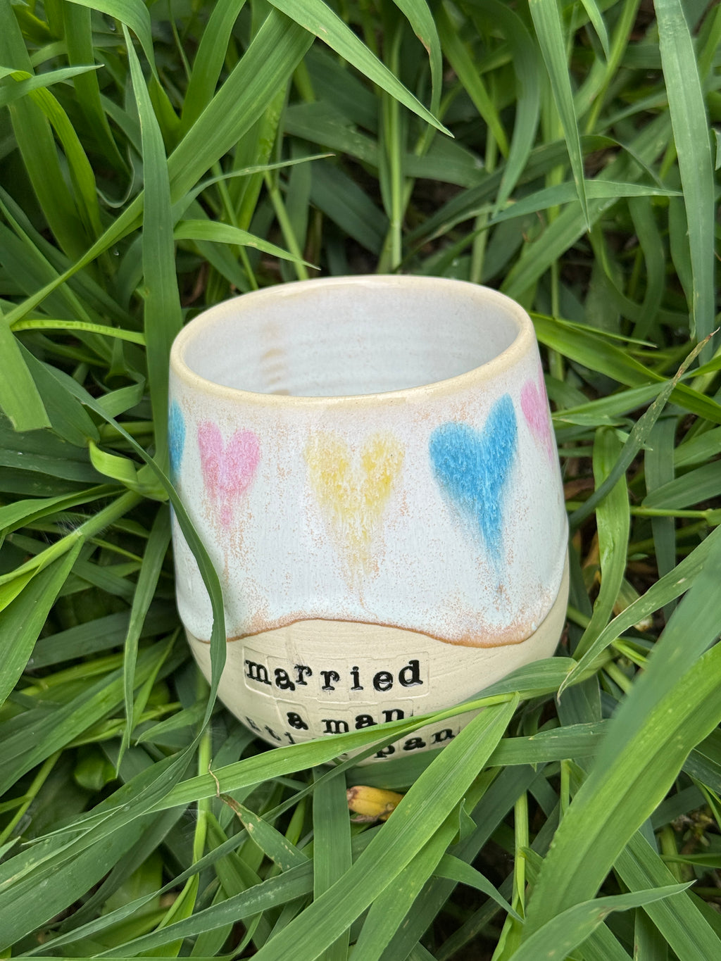 Still Pan Tumbler - Pansexual Pride Hearts