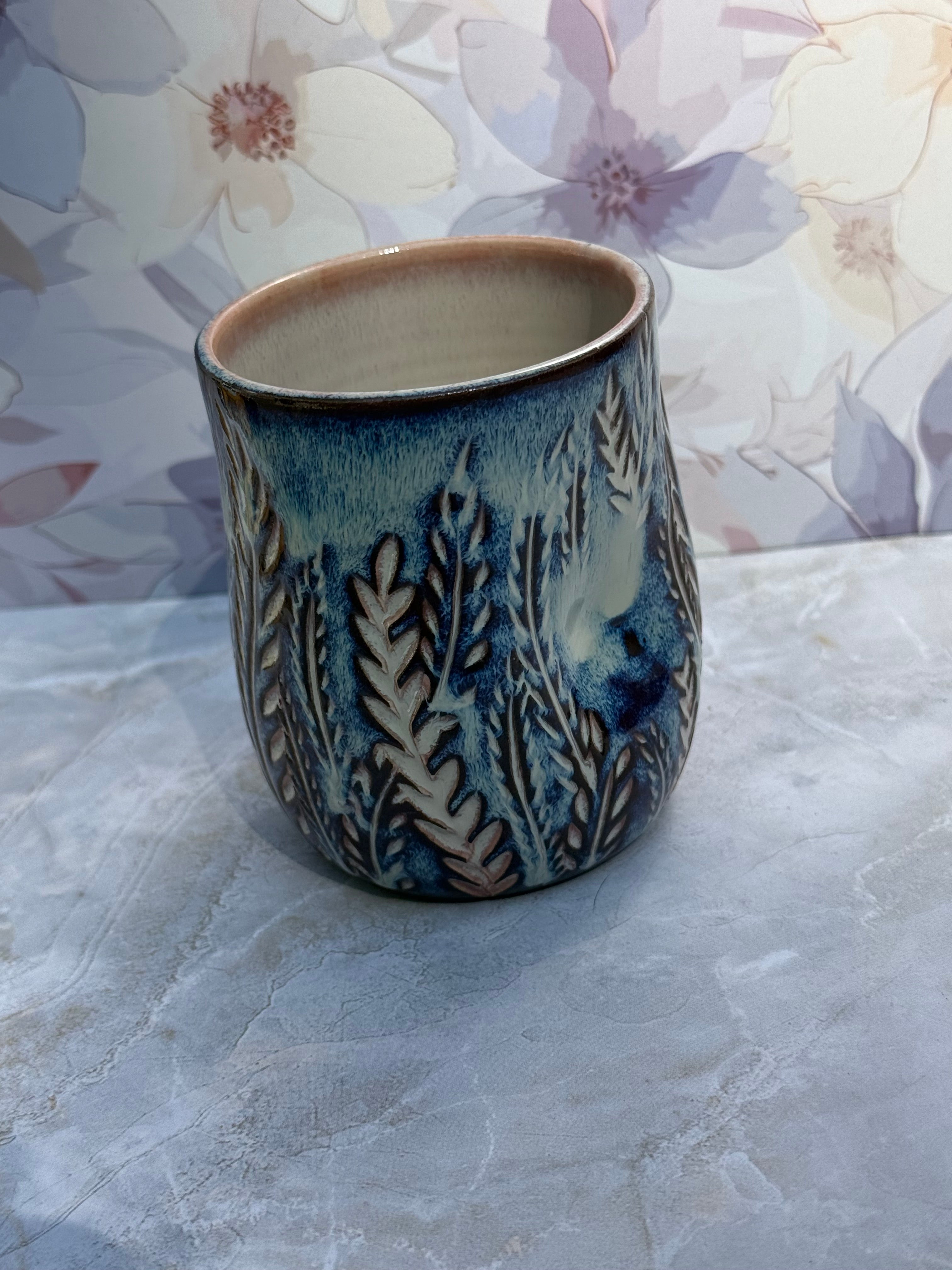 Tumbler - Carved Ferns 3