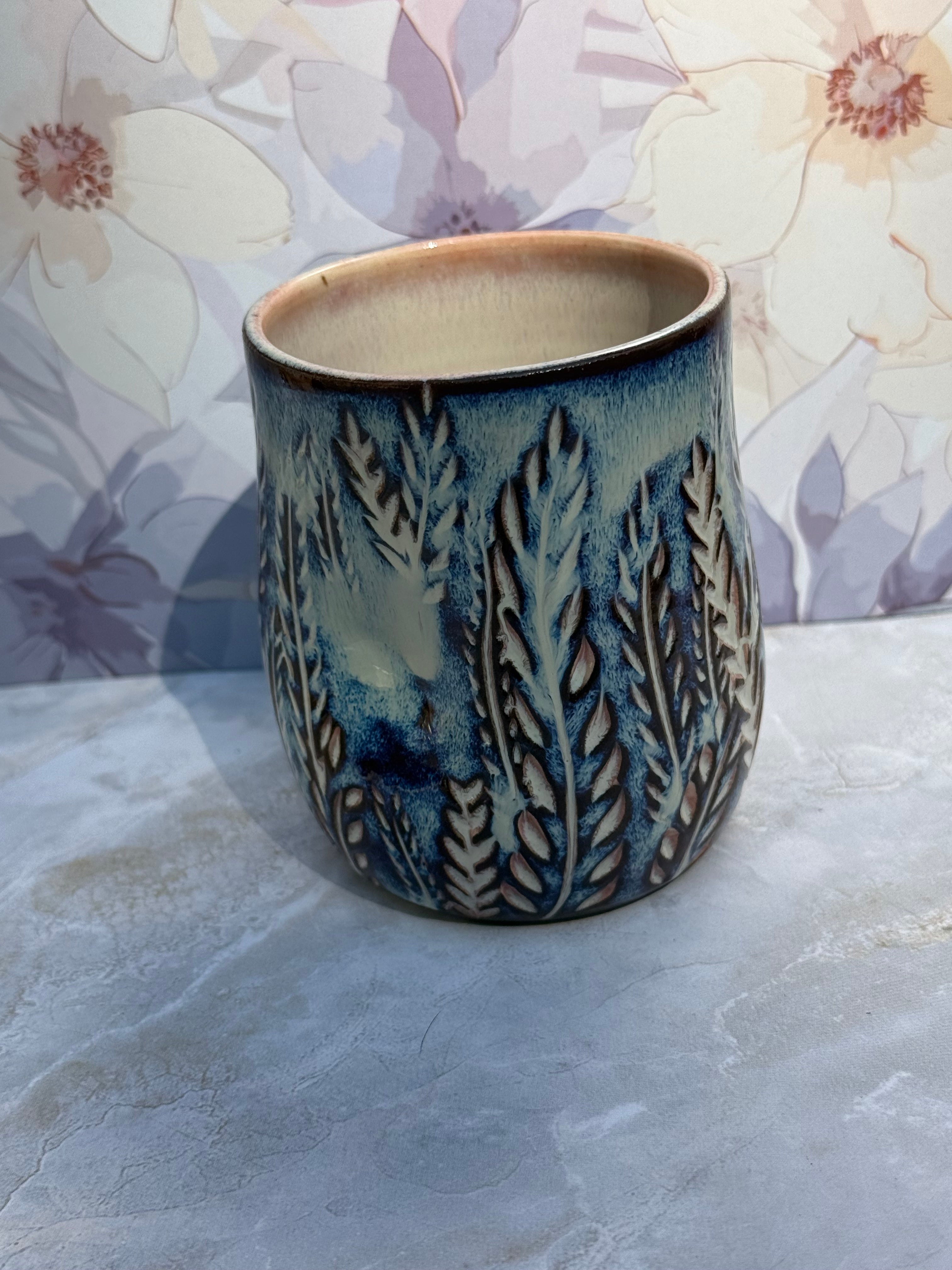 Tumbler - Carved Ferns 3
