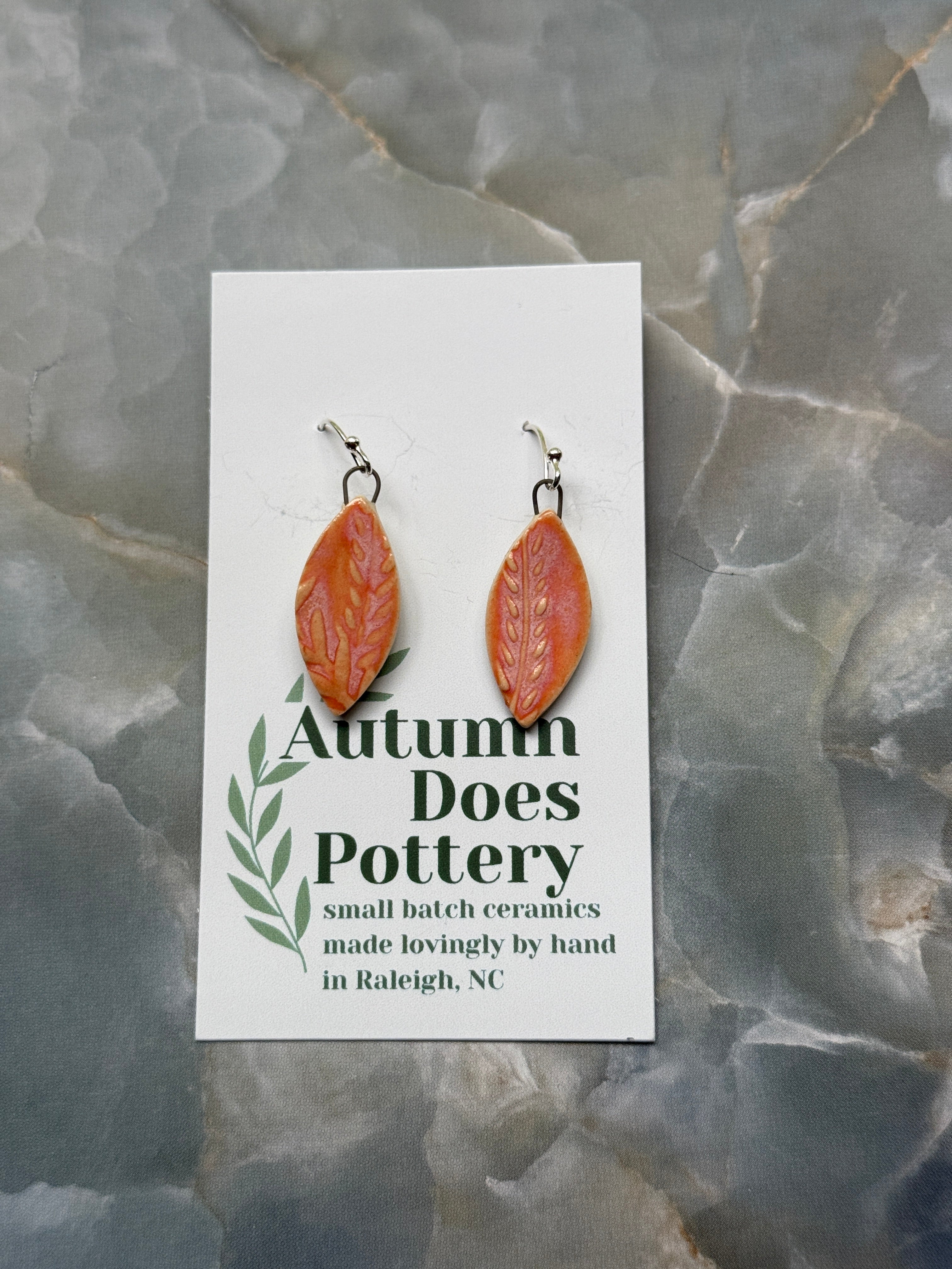Almond-Shaped Dangle Earrings